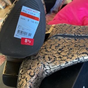 DKNY Gold Lame’ Ankle Boots - NWT